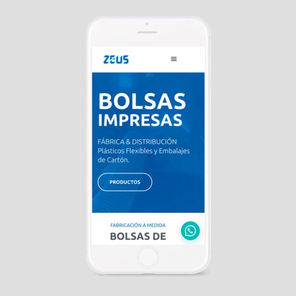 Desarrollo Sitio Web - Distribuidora Zeus